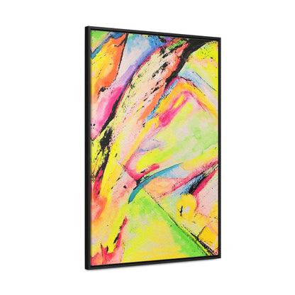 Neon Fire Gallery Canvas Wraps, Vertical Frame