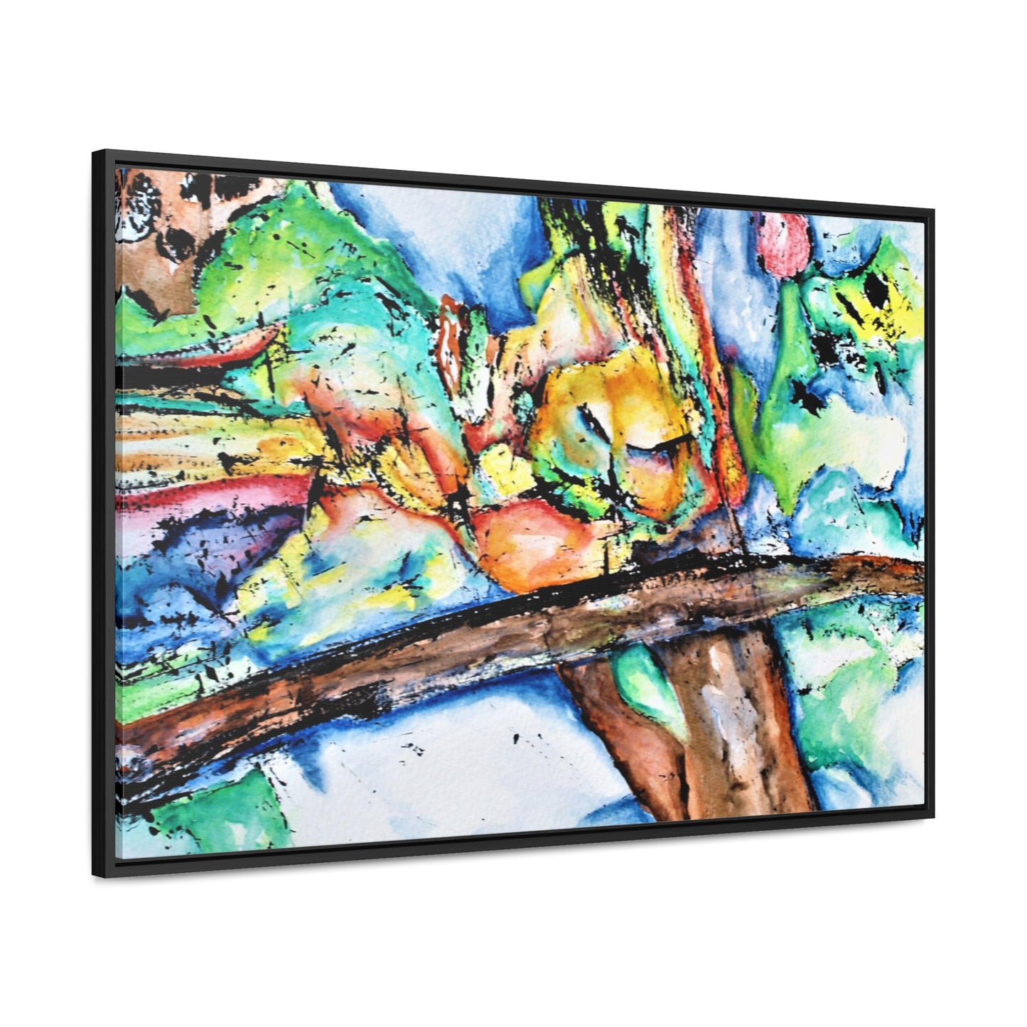 Owl In Flight Gallery Canvas Wraps, Horizontal Frame