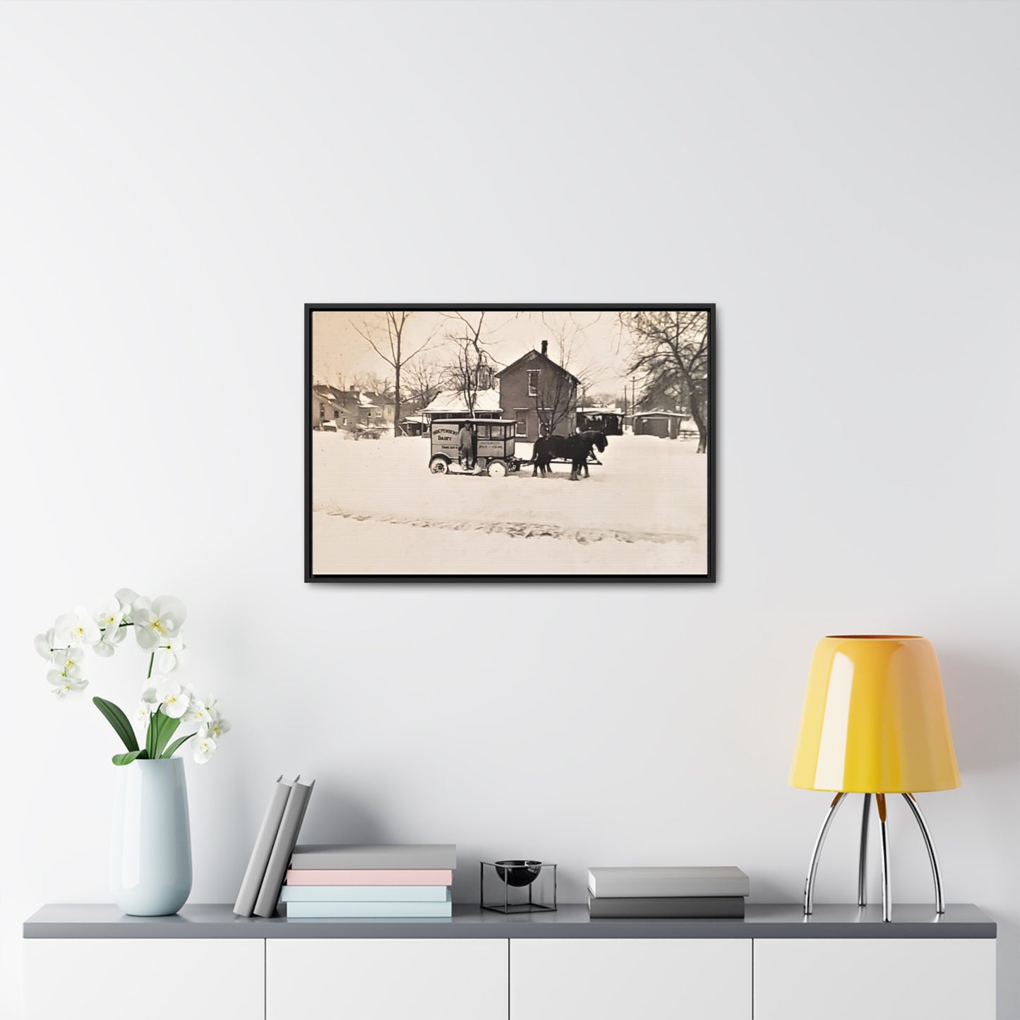 Milk Man Gallery Canvas Wraps, Horizontal Frame