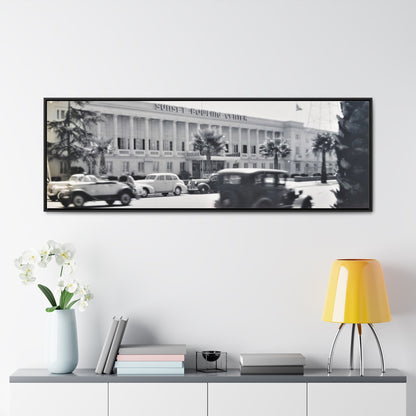 Sunset Bowling Center Largest in U.S 1939 Gallery Canvas Wraps Horizontal Frame 60″ x 20″ Black Premium Gallery Wraps (1.25″)
