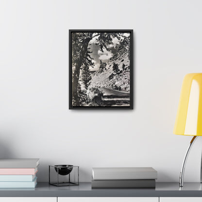 Eagles Nest Rock Yellowstone Gallery Canvas Wraps Vertical Frame 11″ x 14″ 1.25" Black