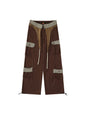 Womens Summer Retro American Pants - Coffee M - pants