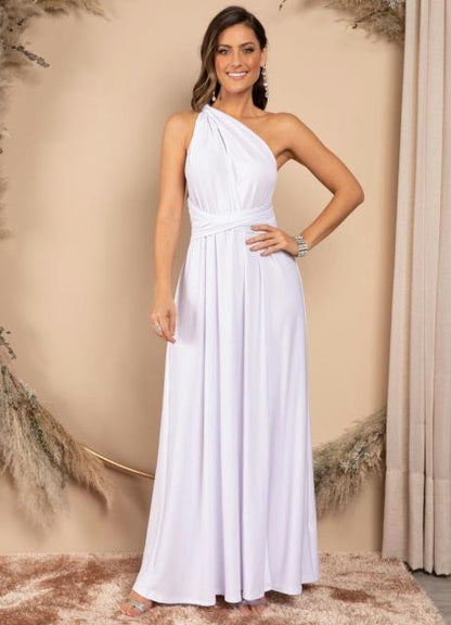 Long Wrap Dress - White 2 Extra Largw - dress