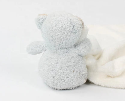 Teddy Bear Security Baby Blanket With Plush Toy