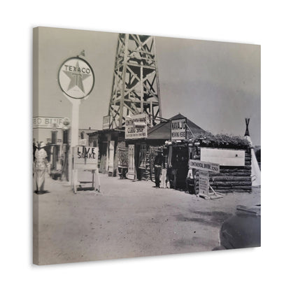 Texaco Station Continental Divide Canvas Gallery Wraps