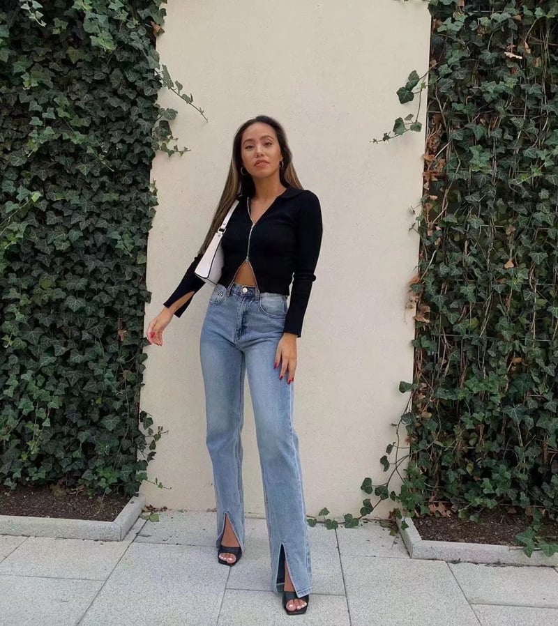 American Retro High-Waisted Jeans - - Women's Fashion - Women's Clothing - Bottoms - Jeans
