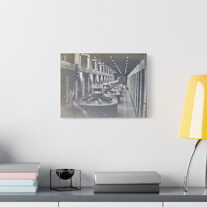 Boulder Dam Powerhouse Satin Canvas Stretched 16″ x 12″ (Horizontal) 1.5"