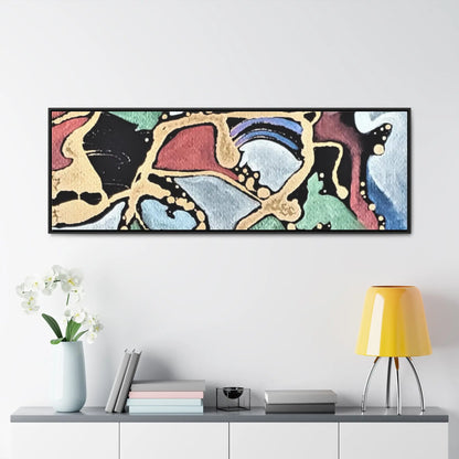 Angry Cat Gallery Canvas Wraps, Horizontal Frame 60″ x 20″ Black 1.25"