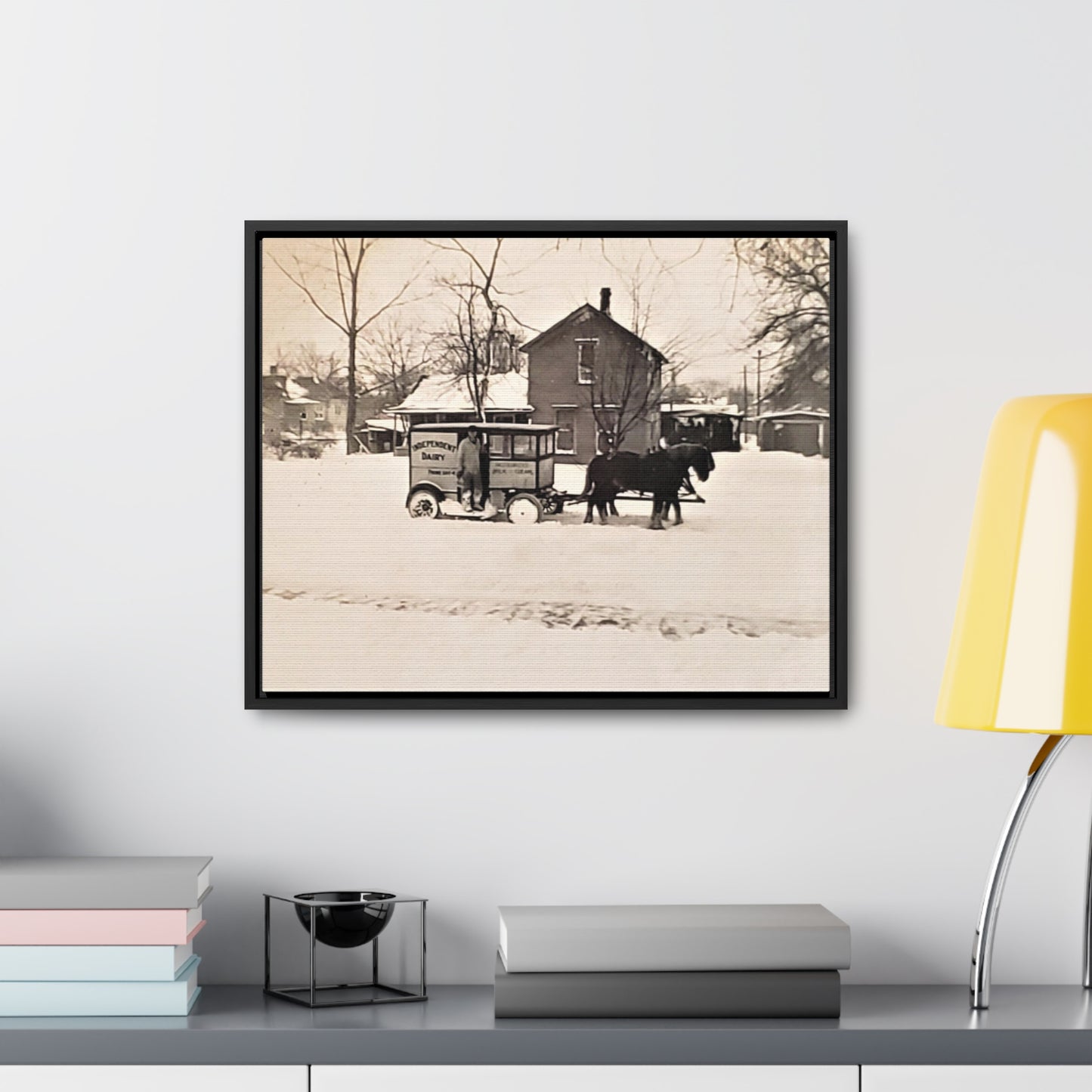 Milk Man Gallery Canvas Wraps, Horizontal Frame