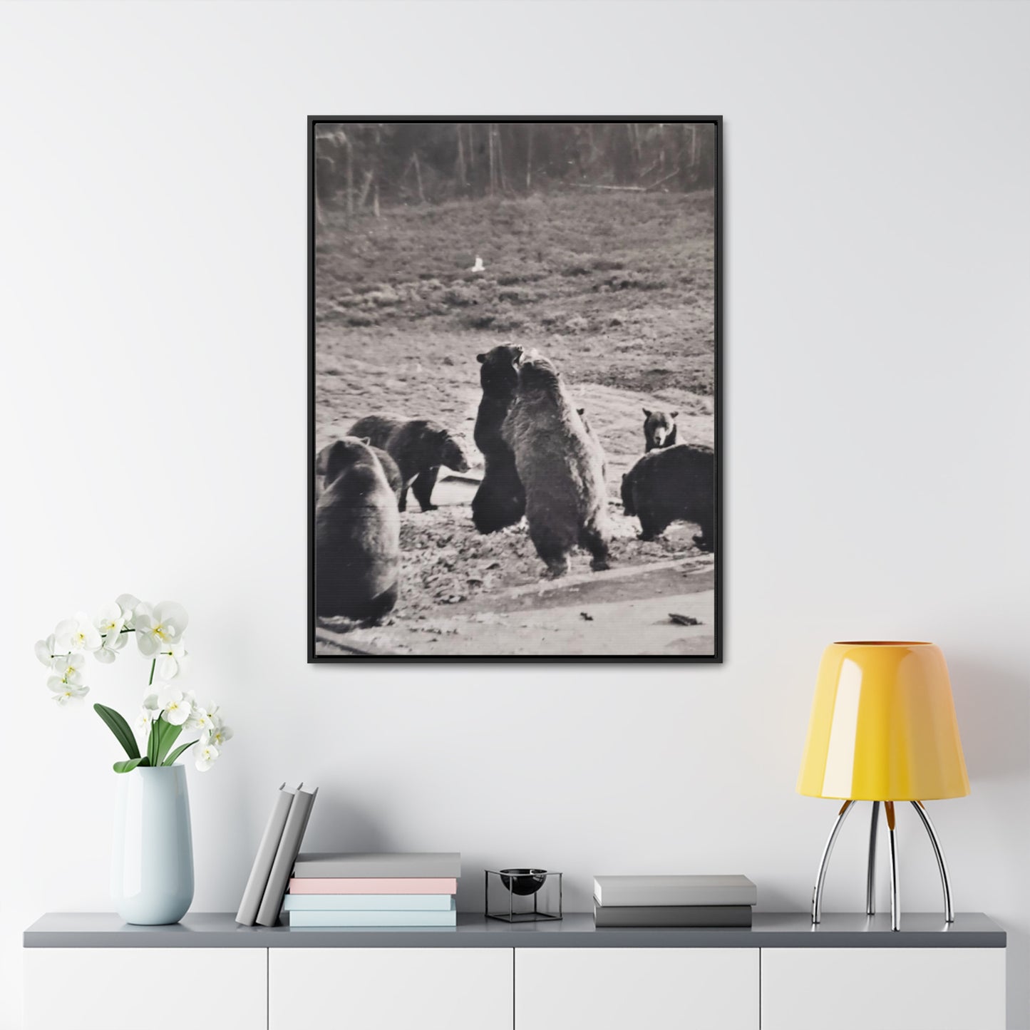 Yellowstone Grizzly Bears Gallery Canvas Wraps, Vertical Frame