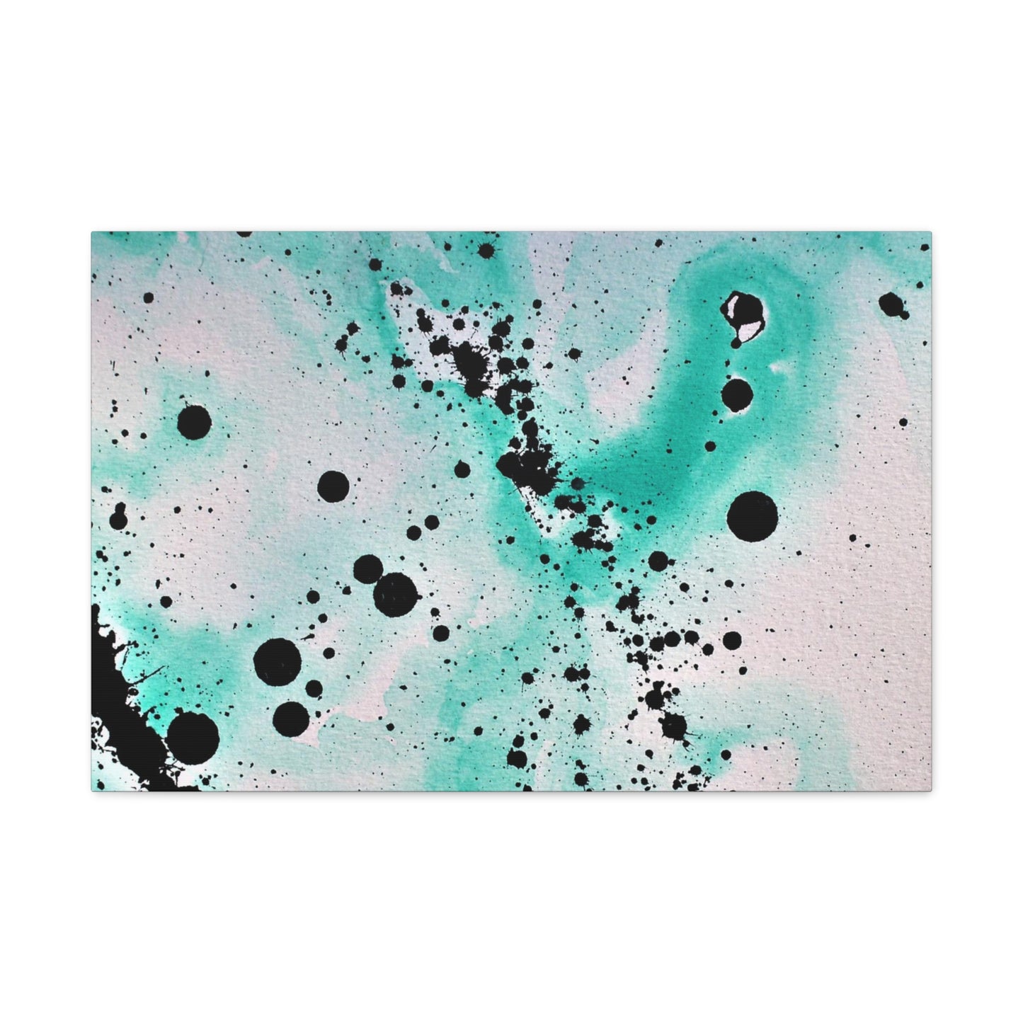 Teal Burst Canvas Gallery Wraps