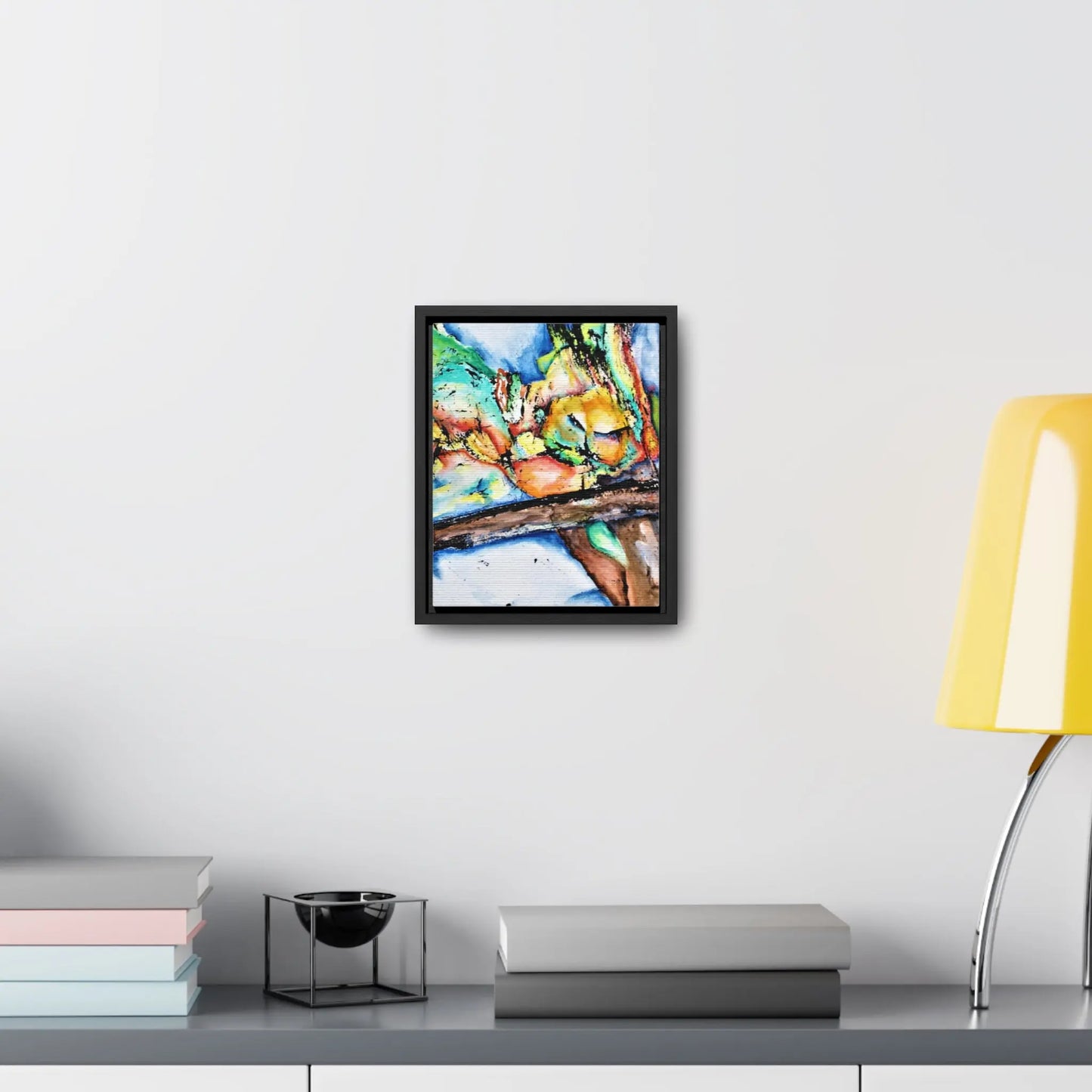 Owl In Flight Gallery Canvas Wraps, Vertical Frame