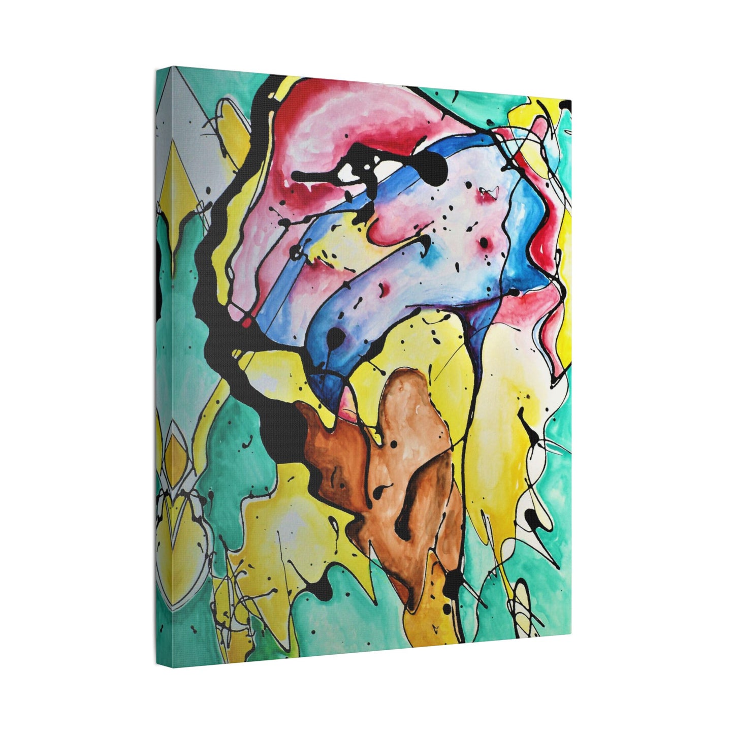 3rd Eye Sundae Satin Canvas Stretched - Kia Day Design