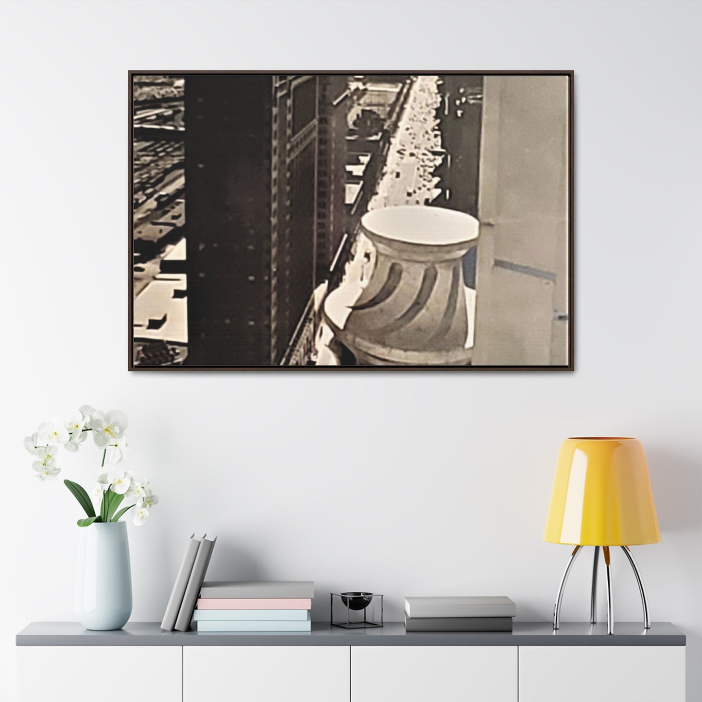 Michigan Ave Chicago Gallery Canvas Wraps, Horizontal Frame