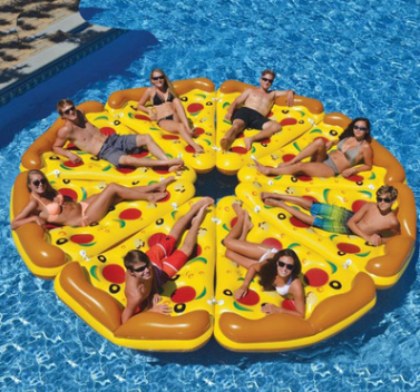 Inflatable Pizza Float - - pool float