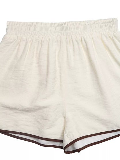Tie Front Top and Shorts Set- Shopimist- {{Product type}}