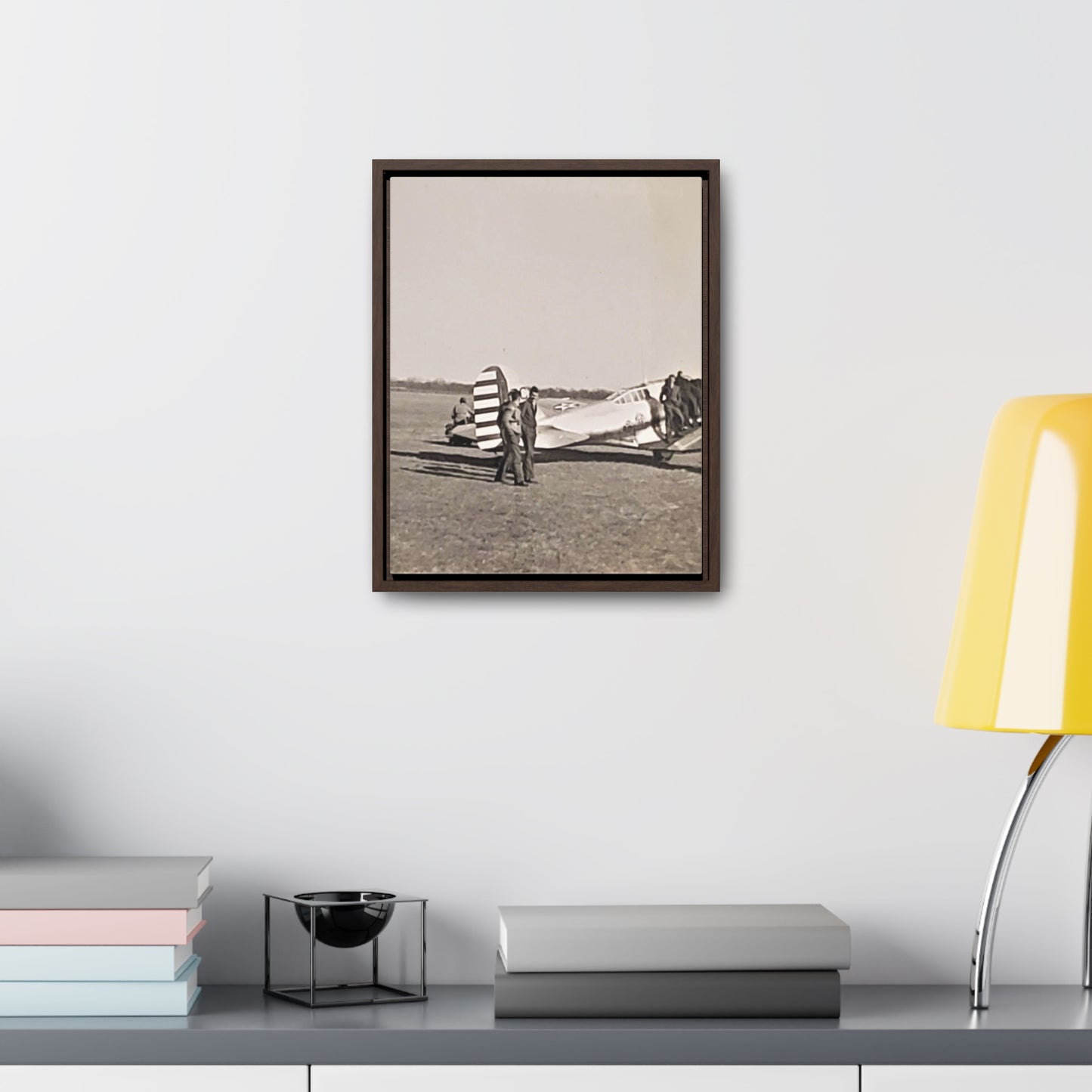 Army Pursuit Plane Ames Airport 1939 Gallery Canvas Wraps, Vertical Frame