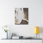White Dome Geyser Yellowstone Satin Canvas Stretched 24" x 30" (Vertical) 1.5"