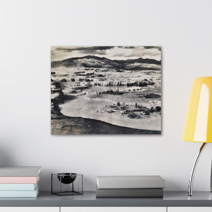 Springs at top of Jupiter Terrace Yellowstone Canvas Gallery Wraps 20″ x 16″ 1.25"