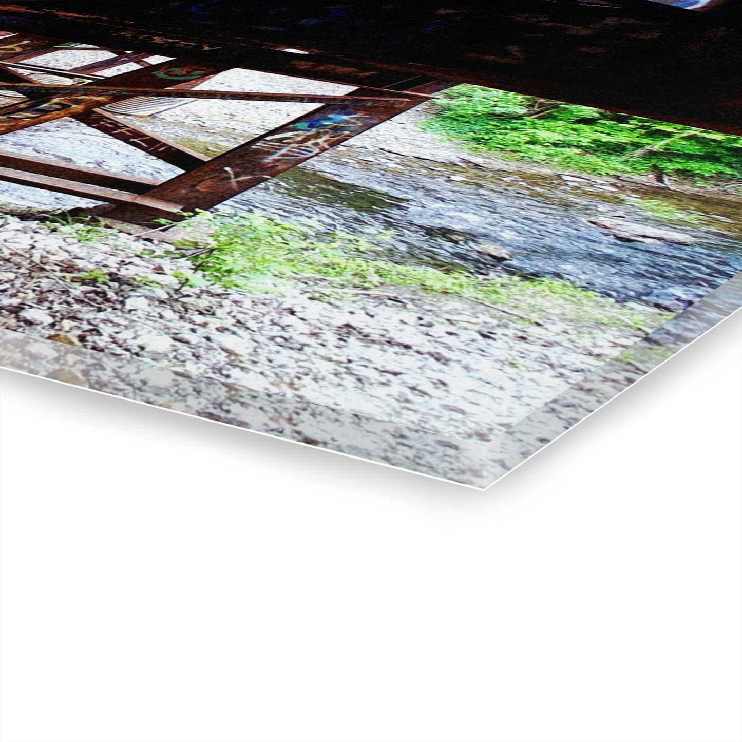 Urban Bridge Acrylic Print French Cleat Hanging - - Home Decor