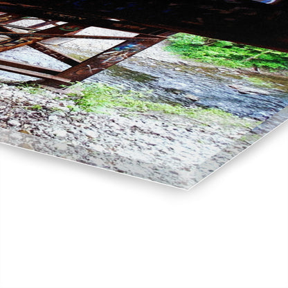 Urban Bridge Acrylic Print French Cleat Hanging - - Home Decor
