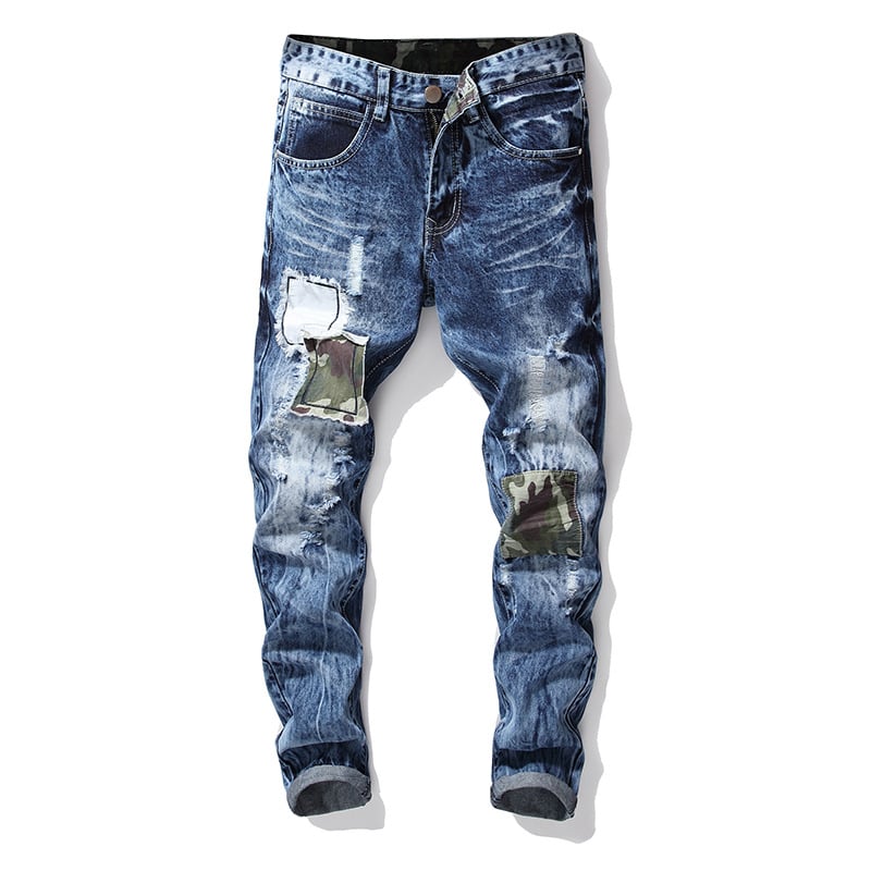 Mens Classic Straight Jeans - Blue 36 - jeans