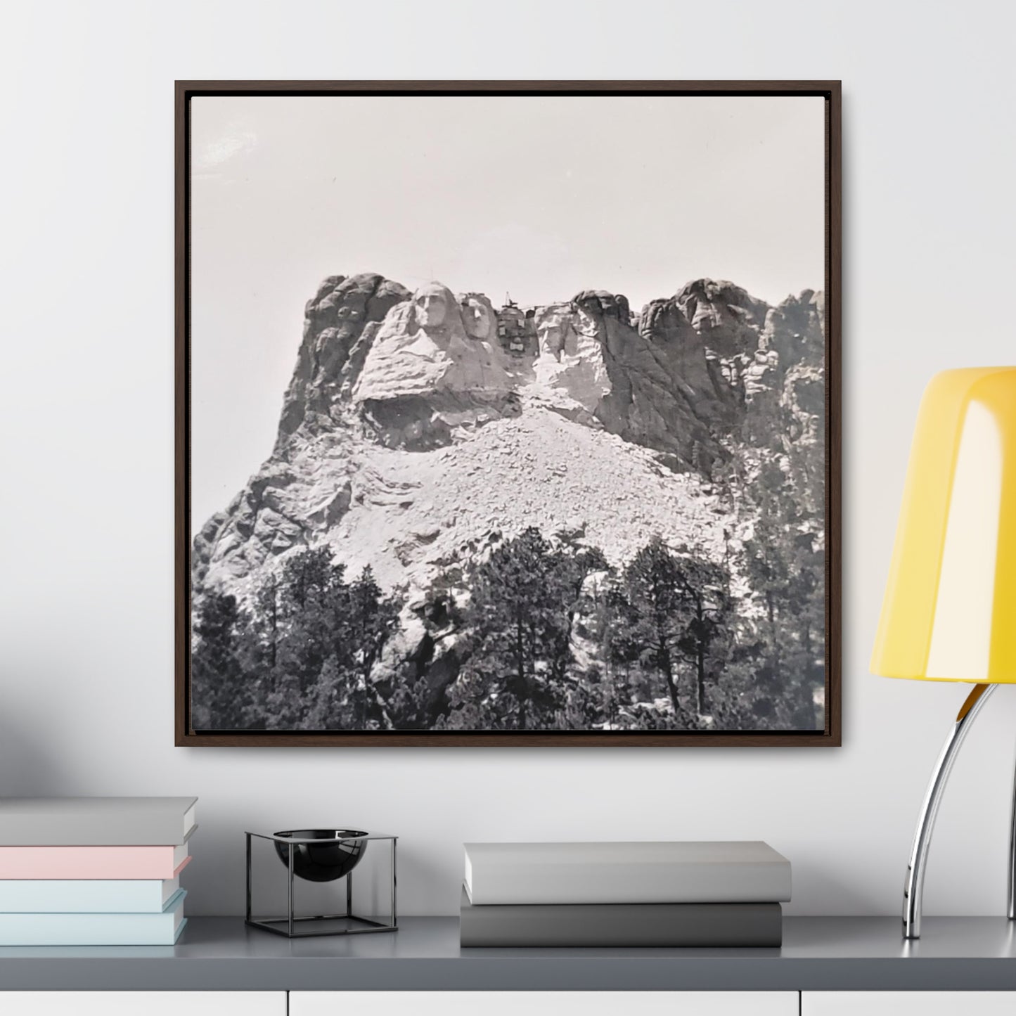 Black Hills Mount Rushmore Gallery Canvas Wraps, Square Frame