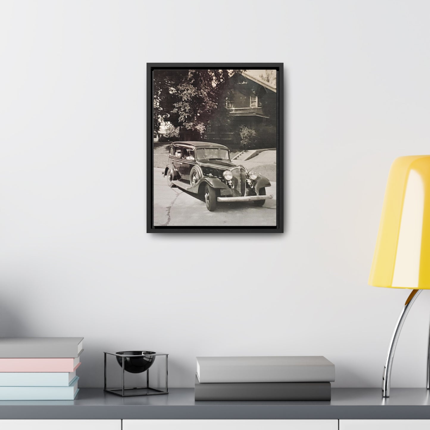 Classic Car Gallery Canvas Wraps, Vertical Frame