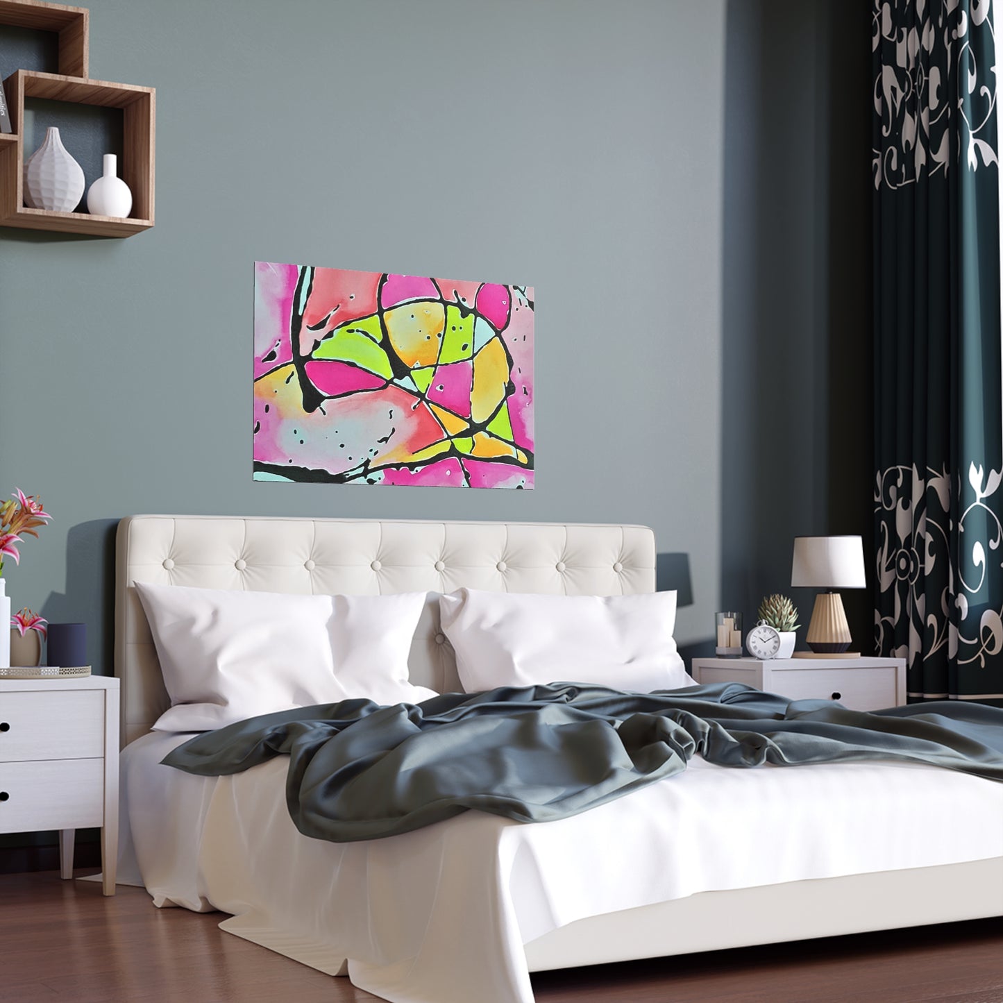 Pink Mouse Indoor and Outdoor Silk Posters