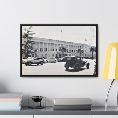 Sunset Bowling Center Largest in U.S 1939 Gallery Canvas Wraps Horizontal Frame 24″ x 16″ Black Premium Gallery Wraps (1.25″)