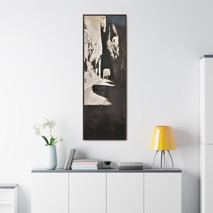 Tunnel at The Needles Gallery Canvas Wraps Vertical Frame 20″ x 60″ Premium Gallery Wraps (1.25″) Walnut