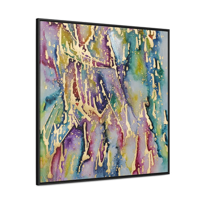 Purple Rain Gallery Canvas Wraps, Square Frame