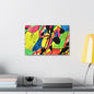 Exploding Earth Canvas Gallery Wraps 18″ x 12″ 1.25"