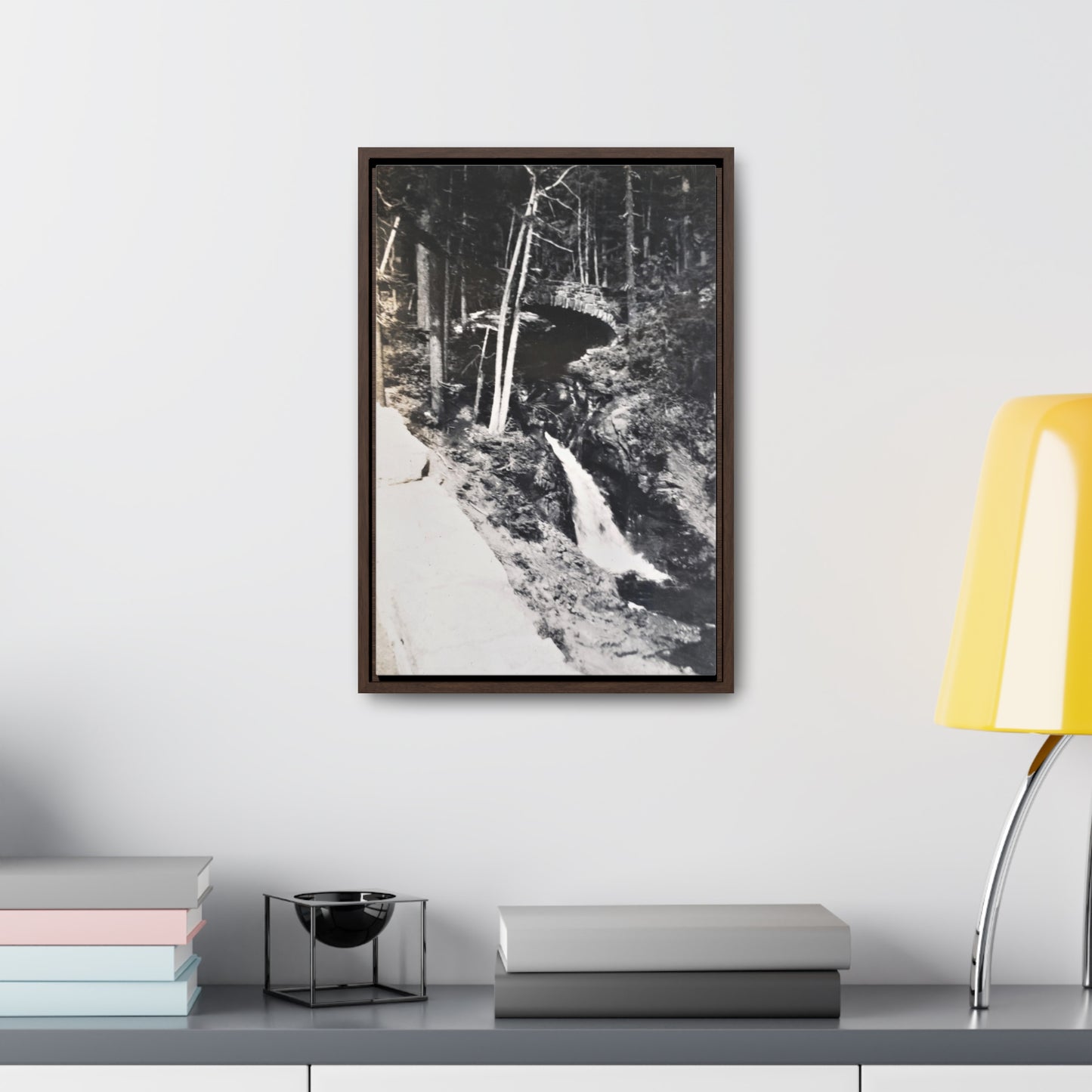 Narada Falls Yellowstone Gallery Canvas Wraps, Vertical Frame