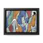 Blue Girl Gallery Canvas Wraps Horizontal Frame 7" x 5" Black 1.25"