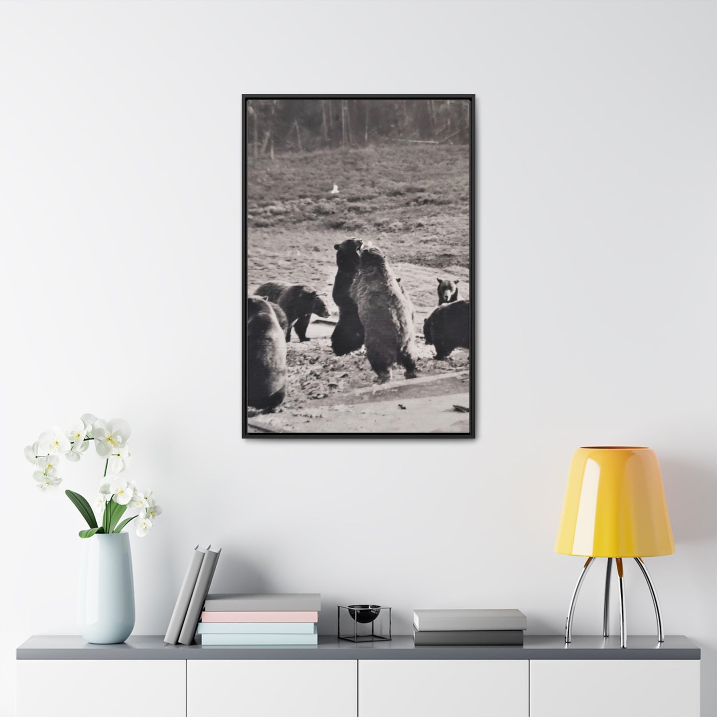 Yellowstone Grizzly Bears Gallery Canvas Wraps, Vertical Frame