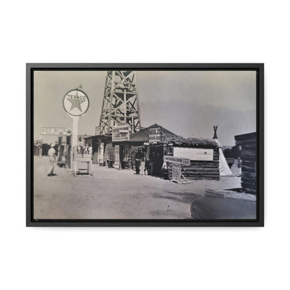 Texaco Station Continental Divide Gallery Canvas Wraps, Horizontal Frame