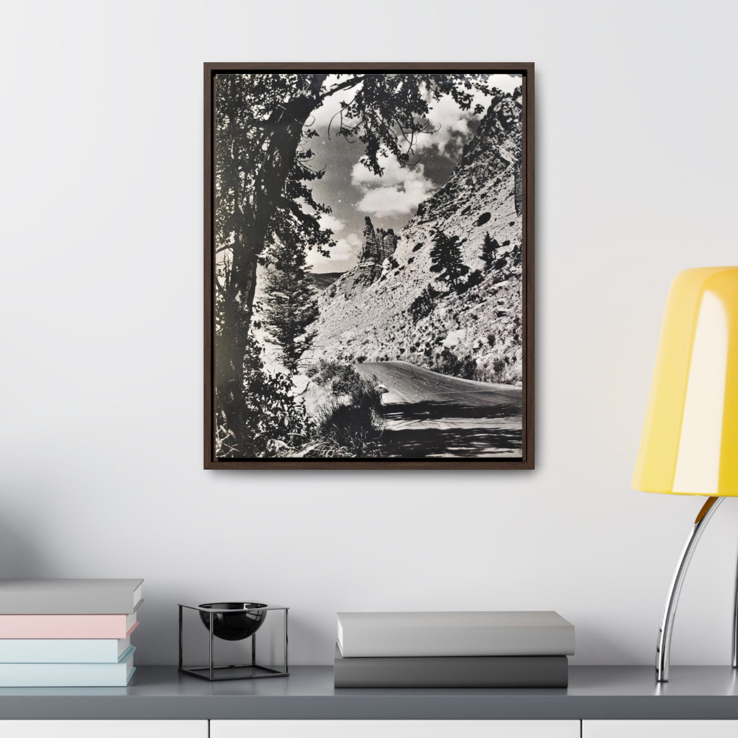 Eagle's Nest Rock Yellowstone Gallery Canvas Wraps, Vertical Frame