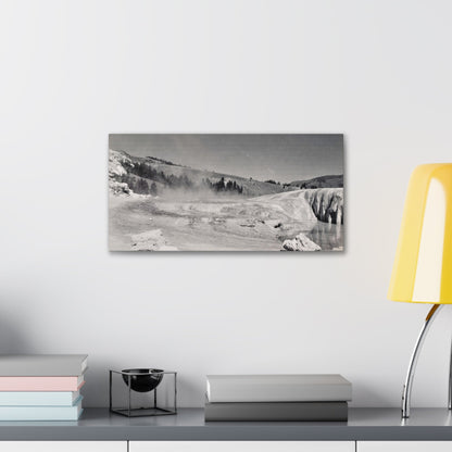 Mammoth Hot Springs Canvas Gallery Wraps 20″ x 10″ 1.25"