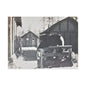 Yellowstone Bear Satin Canvas Stretched 24″ x 18″ (Horizontal) 1.5"
