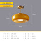 Nordic Brass Ceiling Light for Vintage Japanese Balcony - 28cm yellow +12W (upgrade all copper) Tricolor dimming - light