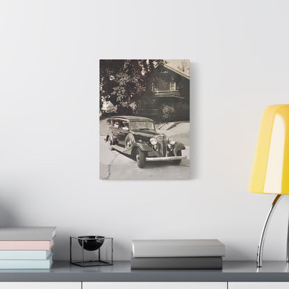 Classic Car Satin Canvas Stretched