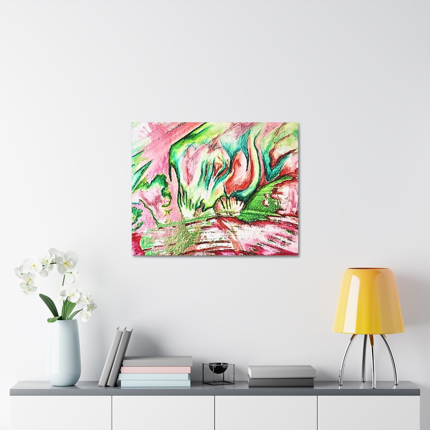 Pink Forest Stretched Canvas