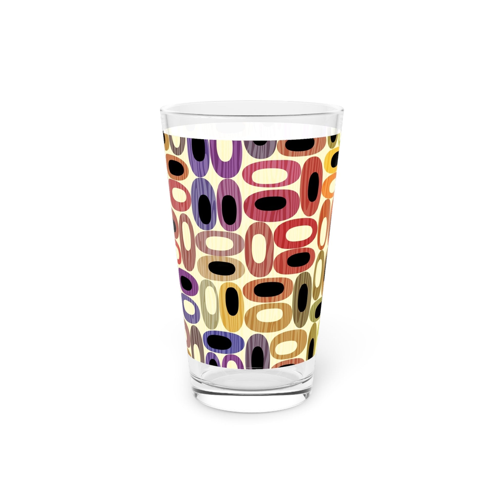 Colorful Modern Pattern Pint Glass - 16oz - Kia Day Design