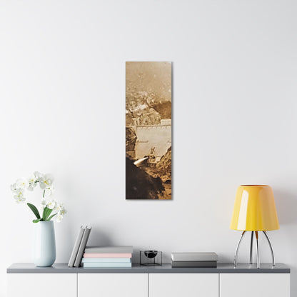 Back View Morris Dam Spillway Canvas Gallery Wraps 12″ x 36″ 1.25"
