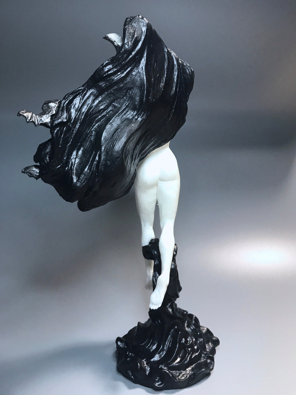 Nyx, the Goddess of the Night Statue, B&W Finish | Mythological Deities Figurine | Myths and Legends Character| Mythic Art for Gothic Decor - -