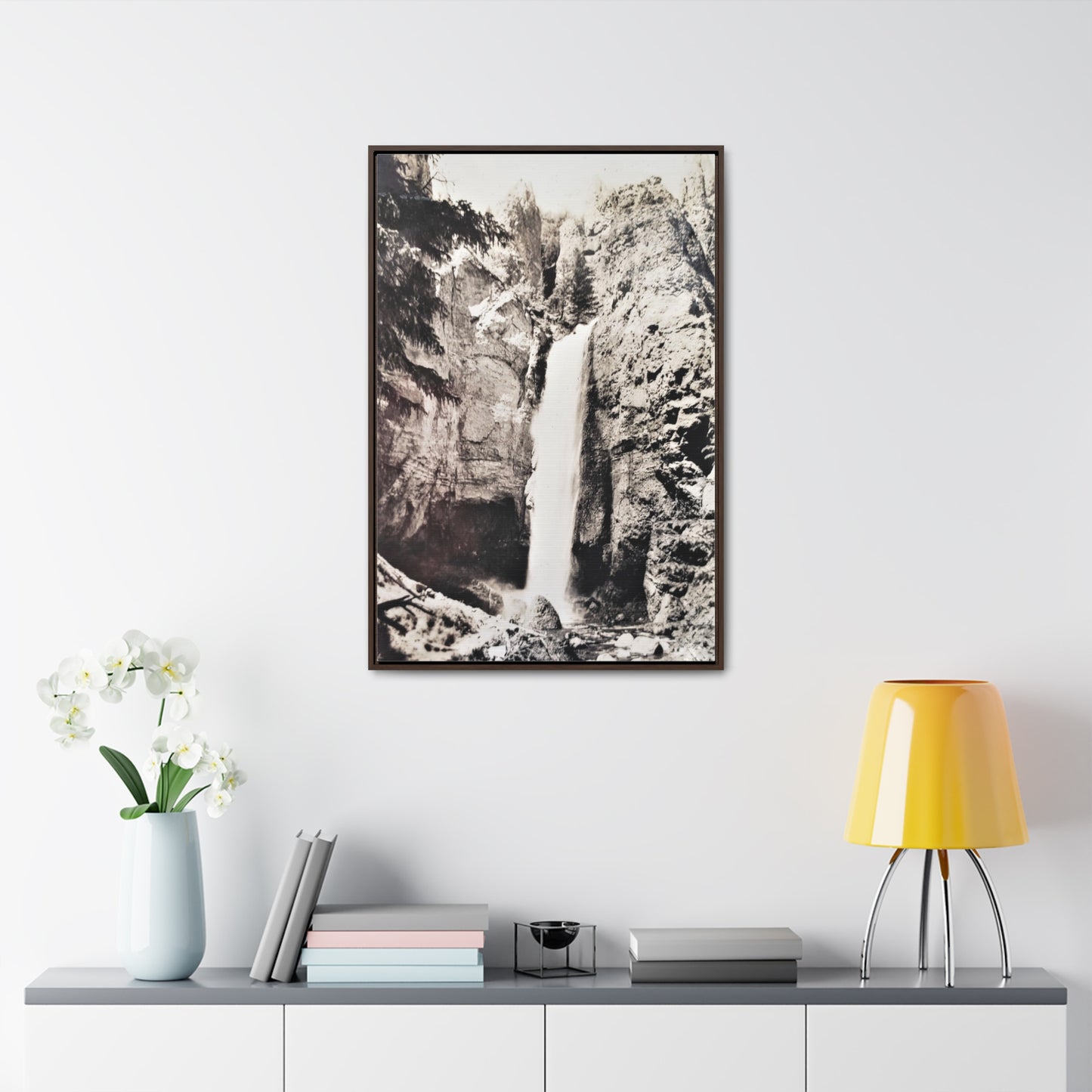 Tower Falls Yellowstone Gallery Canvas Wraps, Vertical Frame