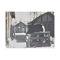 Yellowstone Bear Satin Canvas Stretched 16″ x 12″ (Horizontal) 1.5"