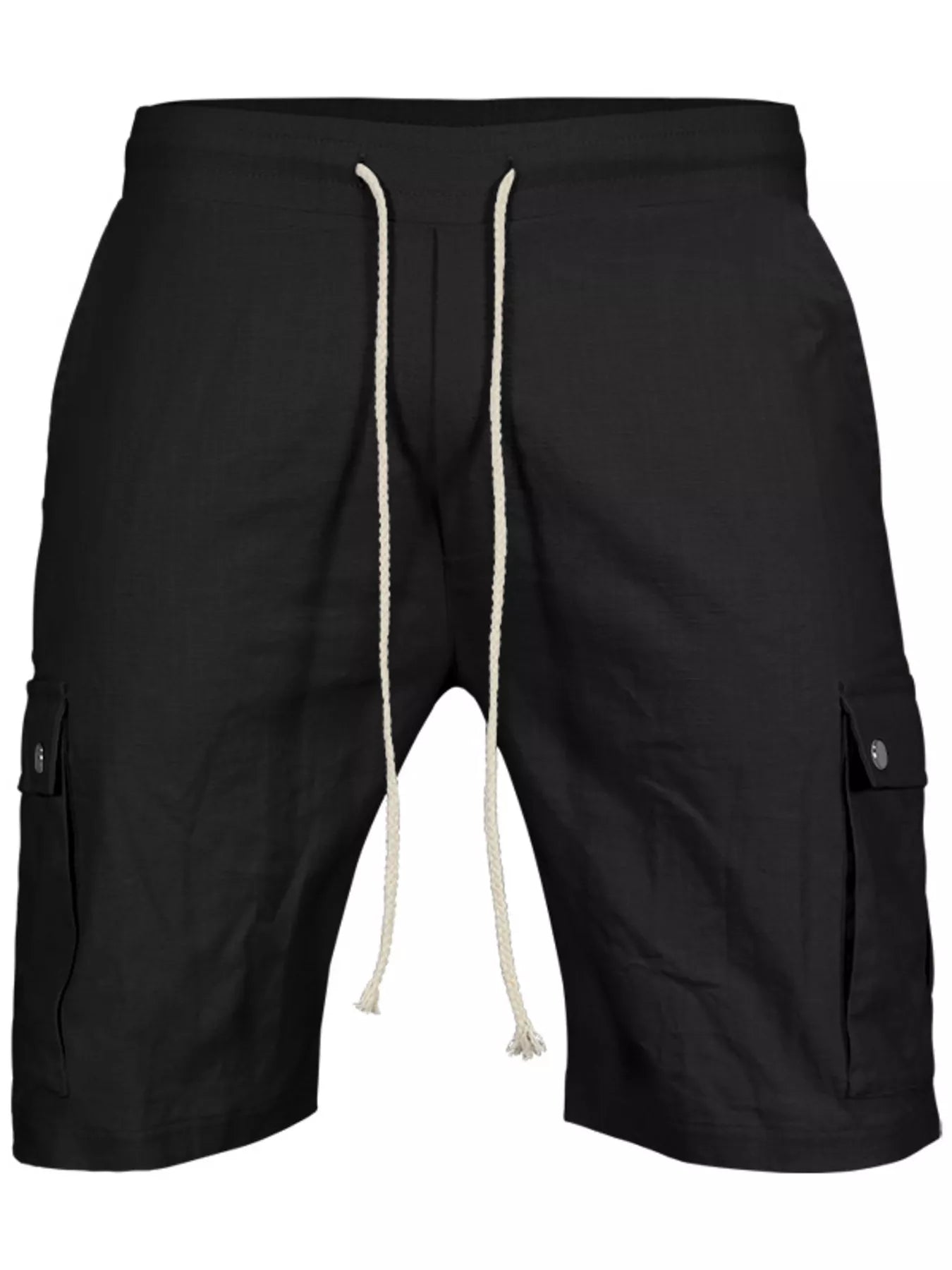 Men's Full Size Drawstring Casual Cargo Shorts Plus Size - -