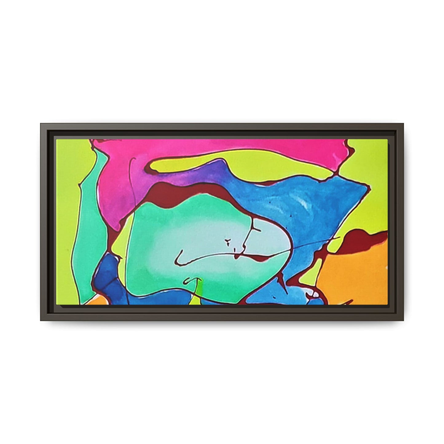 Kool Kid Matte Canvas Framed - Kia Day Design